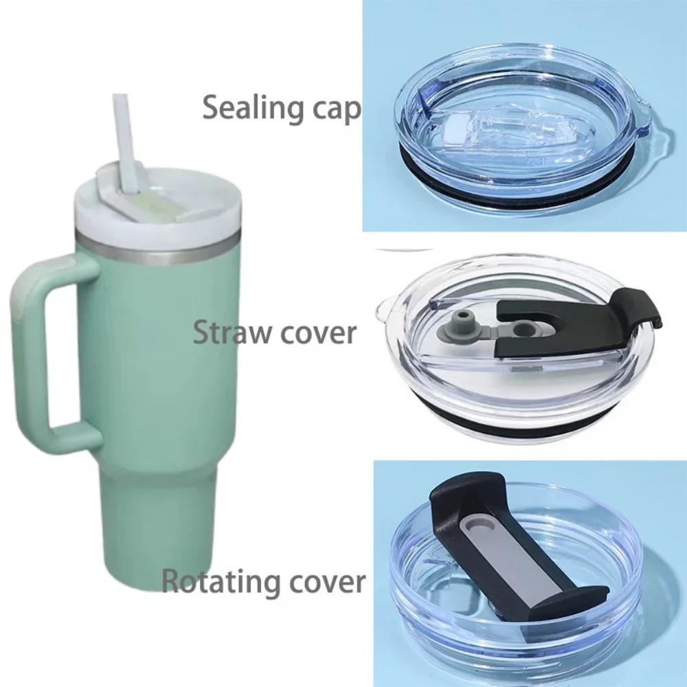 Macaron Colored Sealed Leak Proof Cup Lid Replacement Reusable Tumbler Cover Splash Resistant Straw Cap For Stanley 40oz