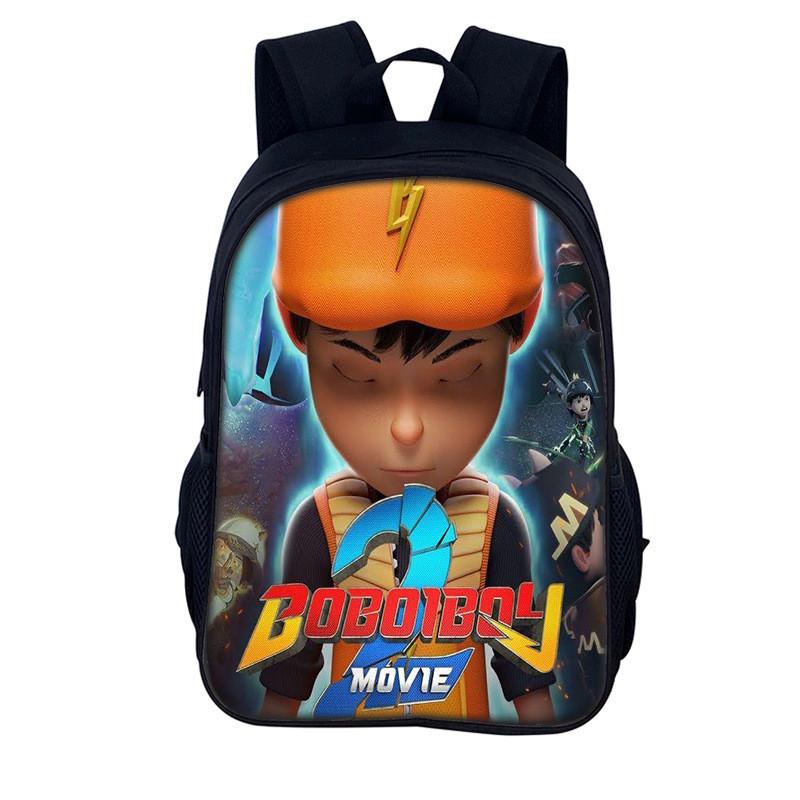 Elements Heroes Boboiboy Kids School Backpack With Durable Nylon Material For Elementary Students
