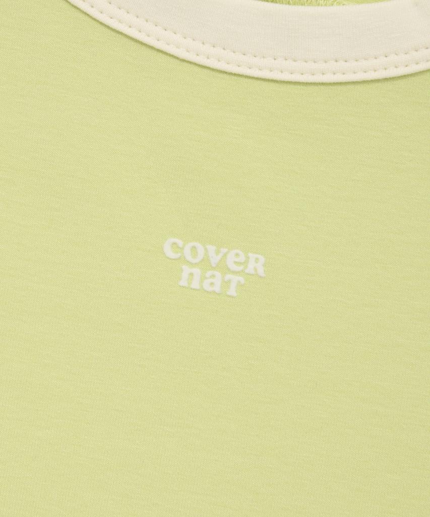 COVERNAT WOMAN Baby Ringer T-Shirt Lime