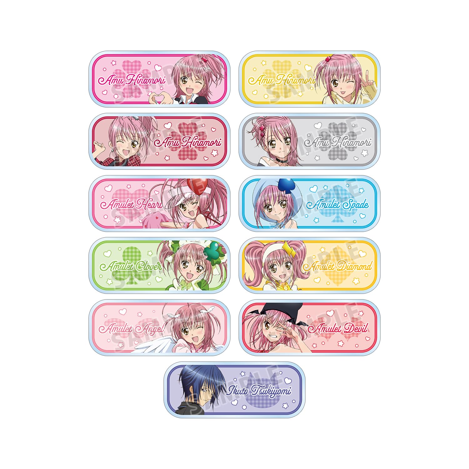 

TV Anime Shugo Chara Trading Acrylic Nameplates, Box of 11