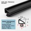 Silicone Seals Door Sealing Strips Customizable Lengths Easy Installation Process Effective Insulation Against Wind