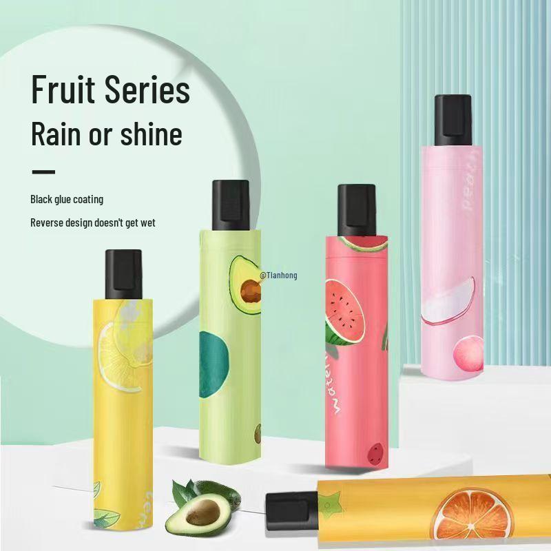 Dual-Purpose Umbrella: Rain & UV Protection, Unisex, Double Layer, Black Glue, Folding, Manual