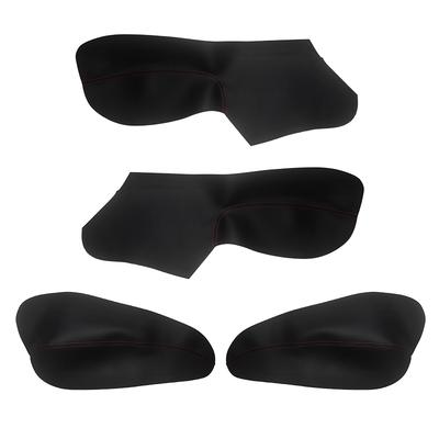 For Peugeot 206 2004-2007 207 2009-2013 For Citroen C2 Only 4 Doors Car Inner Microfiber Leather Door Armrest Panel Cover Trim