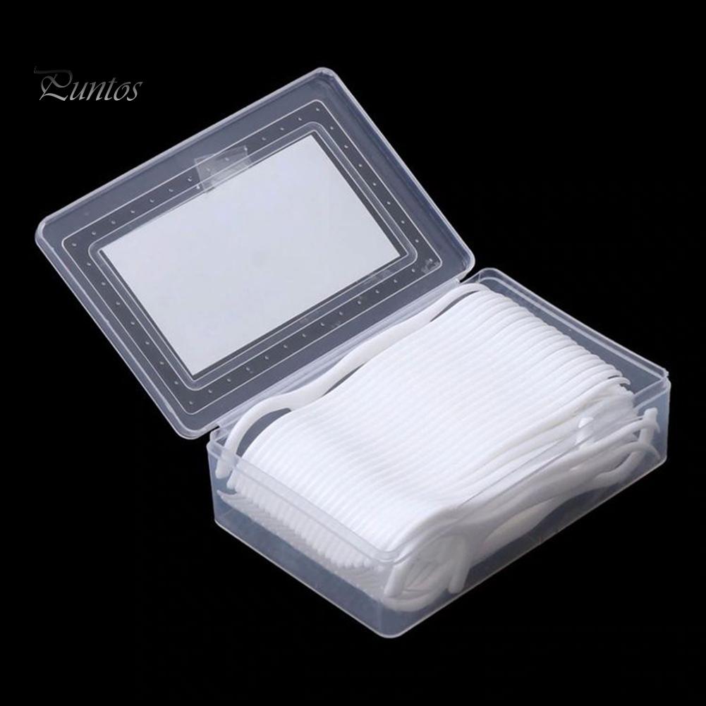 Puntos 50Pcs Dental Floss Flosser Pick Toothpicks Stick Oral Care Teeth Cleaning