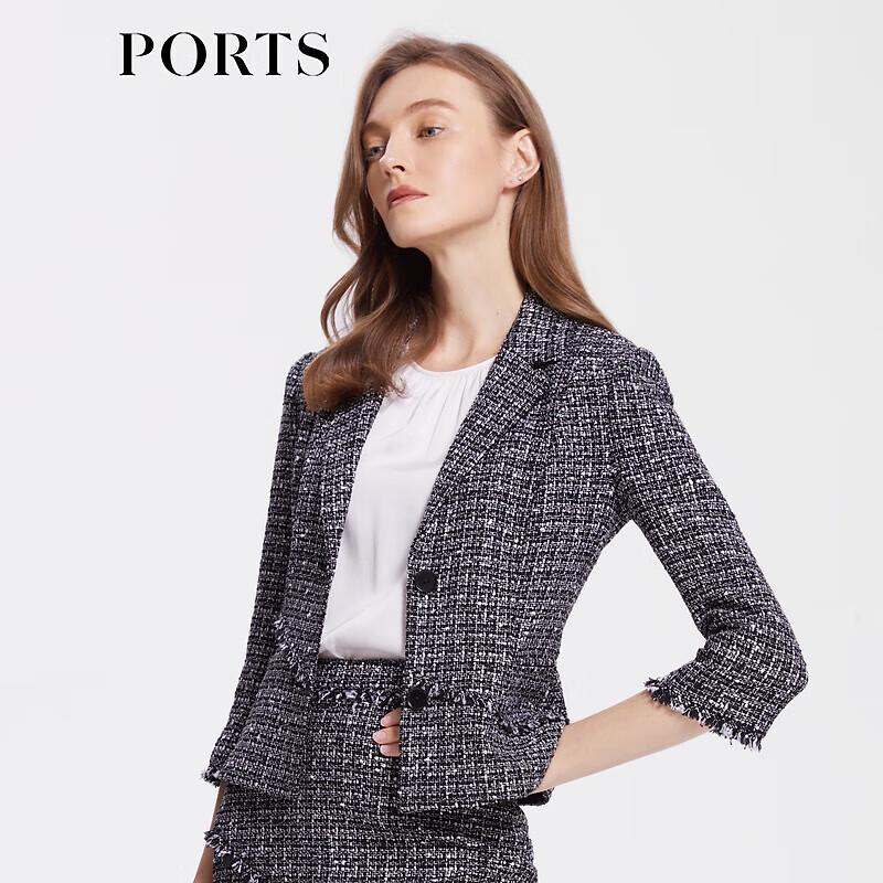 

PORTS Women s Early Spring Single-Button Blazer XS