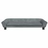 VidaXL Dog Bed, Pet Sofa with Wooden Frame, Basket for Puppies Indoor House, Dark Grey 172007