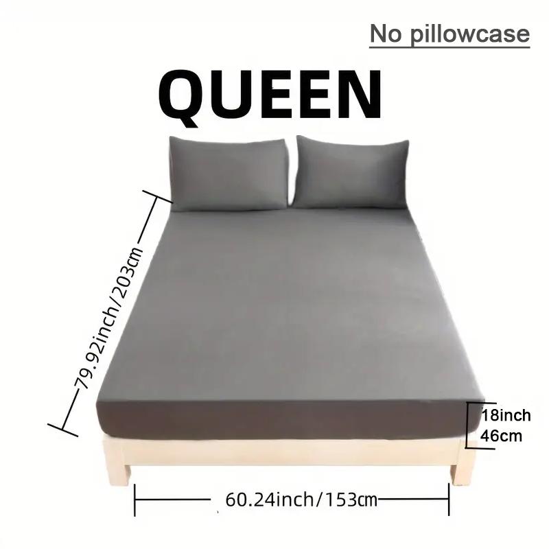 Black, White, and Gray Solid Color Fitted Sheet Bedding—super Soft and Skin-friendly Sheets with Deep Pocket Mattress Topper