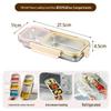 316 Stainless Steel Compartment Lunch Box - Portable, Leakproof Bento for Meal Prep, Freezer Safe