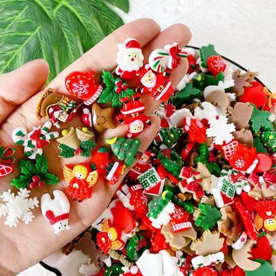 Decor Manicure Accessory Craft Supplies Christmas Nail Charms Resin Pendant 3D Nail Art Decoration
