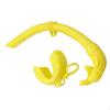 Tuba de Snorkeling J Pliable Flexible Humide pour Adultes Noir