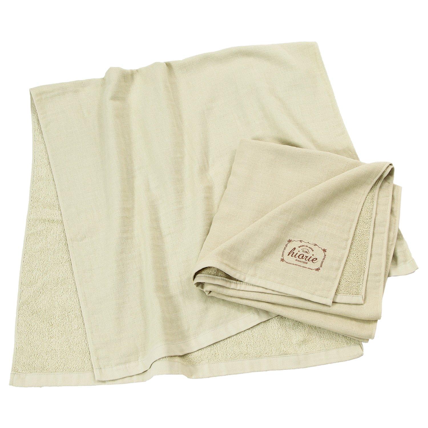 

hiorie Natural Gauze Bath Set of Senshu Towel (Hiorie) Japanese-Made Towels, 2, Pistachio, фисташковый