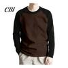 Men Raglan Block Shirt Shirt, Long Sleeve Crew Neck T-shirt, Warm Layering Tees for Casual Pullover Base Layer Autumn Winter Regular Fit