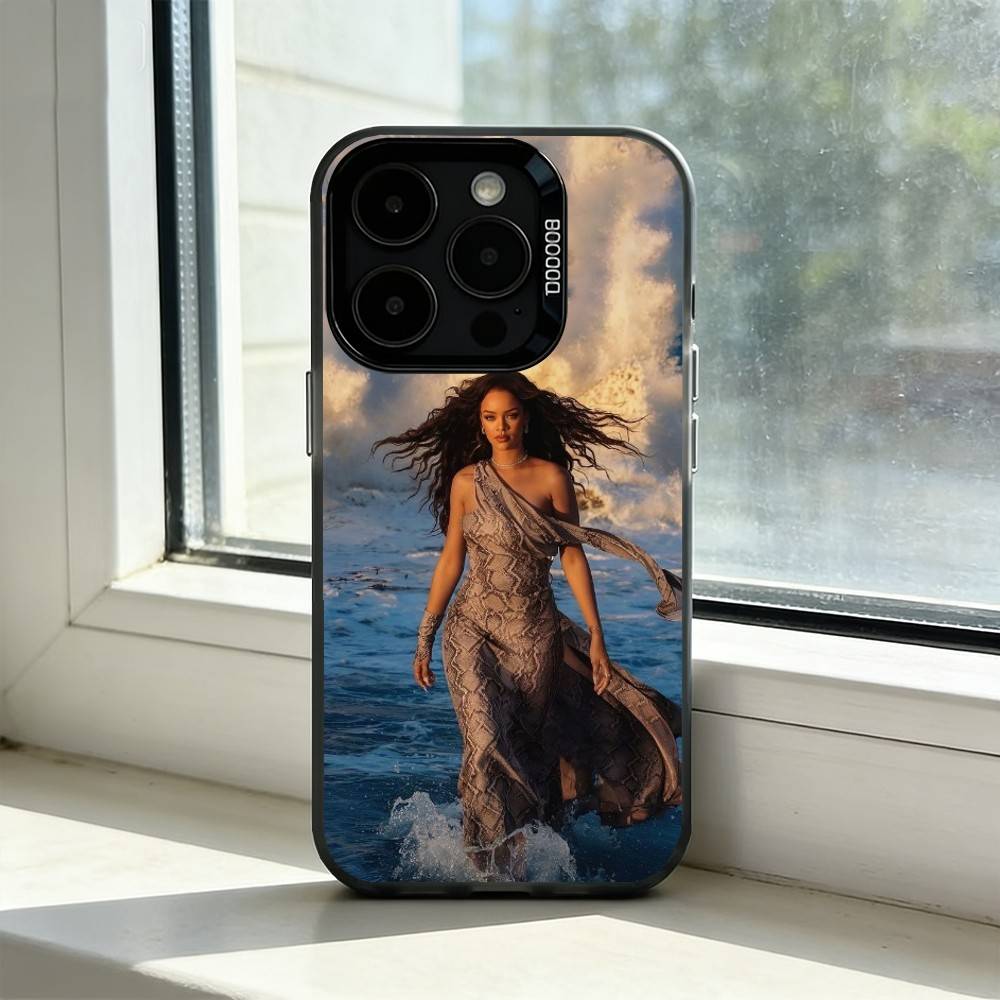 

Hot S-singer R-Rihannas Phone Case For iPhone 17,16,15,14,13,12,11 Plus,Pro Max,XS,Colorful Silver Phone case Funda Cover iPhone15plus