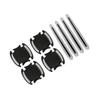 Reflective Carbon Fiber Anti-Collision Car Stickers for Handles, Door Bowl, and Mirrors