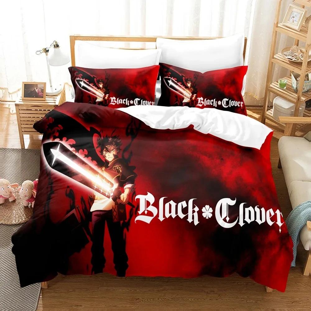 3D Print Anime Black Clover Bedding Collections Duvet Cover Collection With Pillowcase Twin Full Queen King Bedclothes With Bed Linen Home Textiles