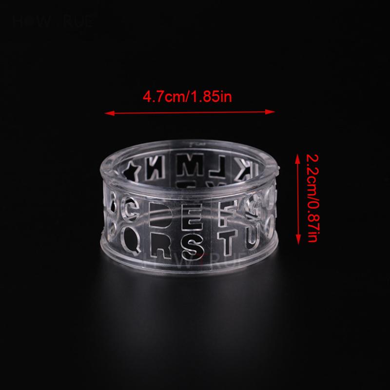 Transparent Golf Ball Letters Alphabet Liner Line Marker Plastic Template Monogrammer Drawing Mark Tools Golf Training Aids