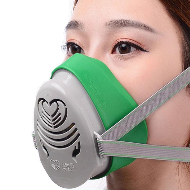 A Reusable Half-mask Filter for Respirators Gas Masks Used in Spraying and Construction Work To Prevent Dust Smoke and Chemicals