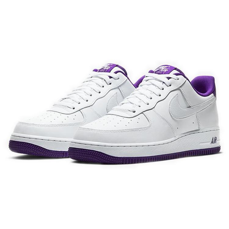 Nike Air Force 1 Low 'Voltage Purple' (Unisex) White / Voltage Purple Skateboard Shoes CJ1380 100