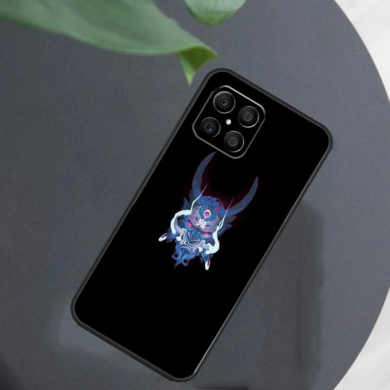 Samurai Oni Mask For Honor Magic 7 Lite 6 8 Case For Honor 200 400 Pro 90 70 50 X8c X8b X9a X9b X9c X9d Win RT