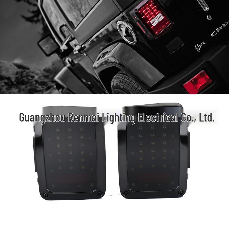 JEEP Wrangler LED Taillight Assembly for First Gen - Universal Fit & Brake Light