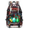 Hot Selling Minecraft Game Peripheral Printed Backpack Outdoor Large Capacity Travel Bag
