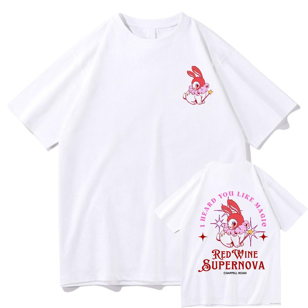 

Red Wine Supernova T Shirt Chappell Roan Men/women Clothing Harajuku Summer Midwest Princess Tour Unisex Graphic T Shirts Summer S