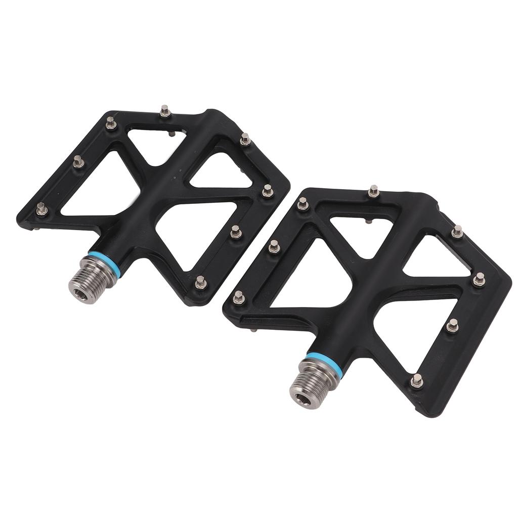 Lp Litepro 2pcs Folding Bicycle Pedal Black Wearproof Nylon Nonslip Mountain Bike Footpeg for MTB