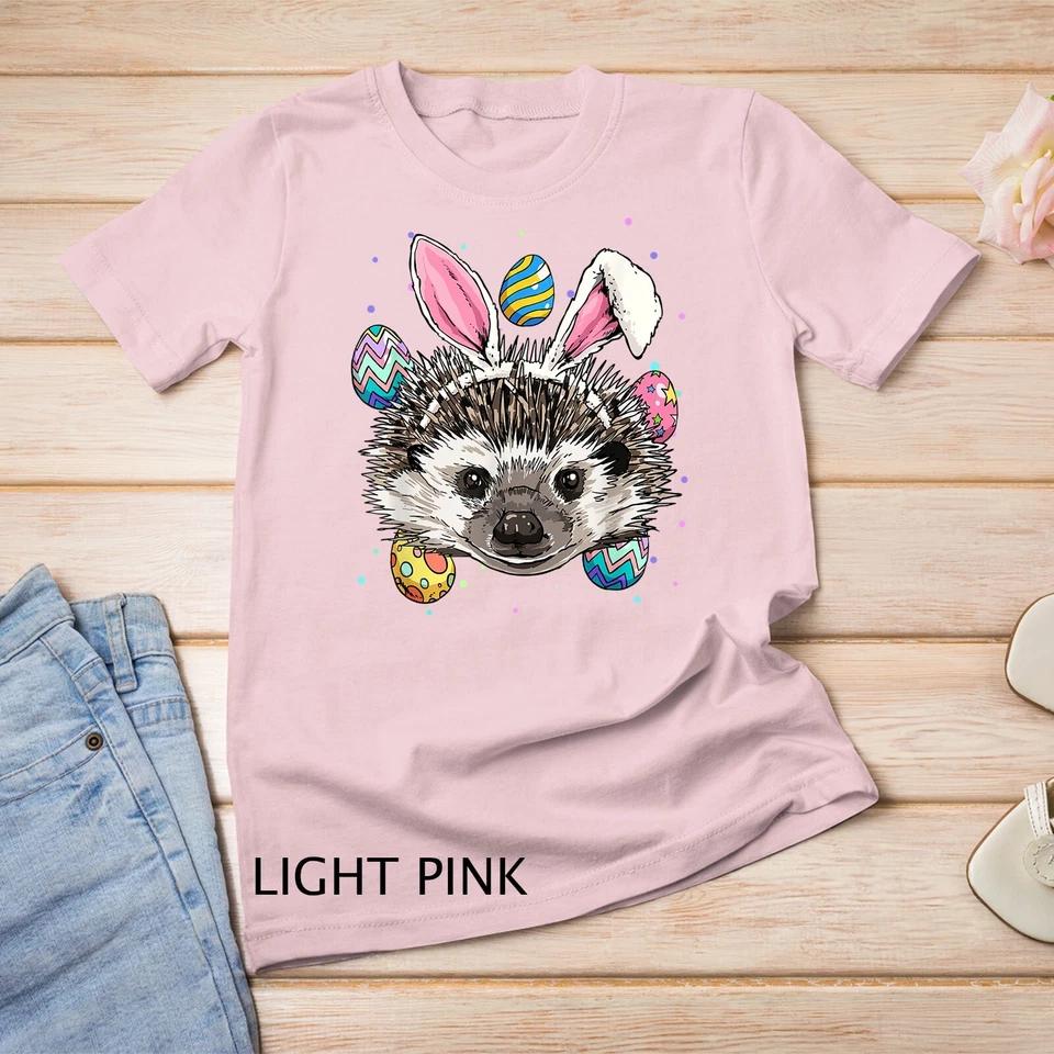 Easter Bunny Hedgehog Shirt Funny Easter Hedgehog Gifts Unisex T-shirt 7 S