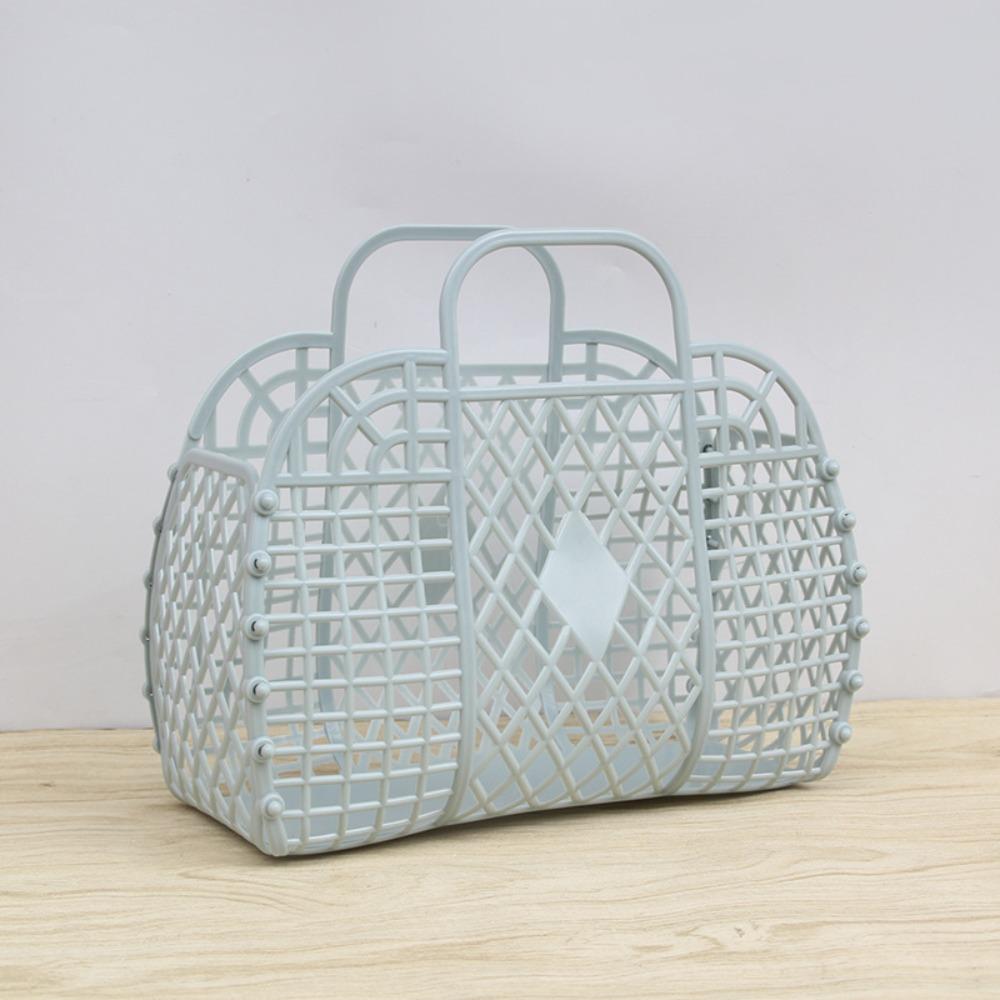 Detachable Shower Basket Hollow Wash Storage Basket Shopping Basket Home Storage Organization
