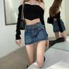 Classic Versatile Youthful Wearable and Durable Short Skirt Sexy Thin Package Hip A-line Bustier Retro Skirt Ladies Summer Fashion Denim Short Skirt