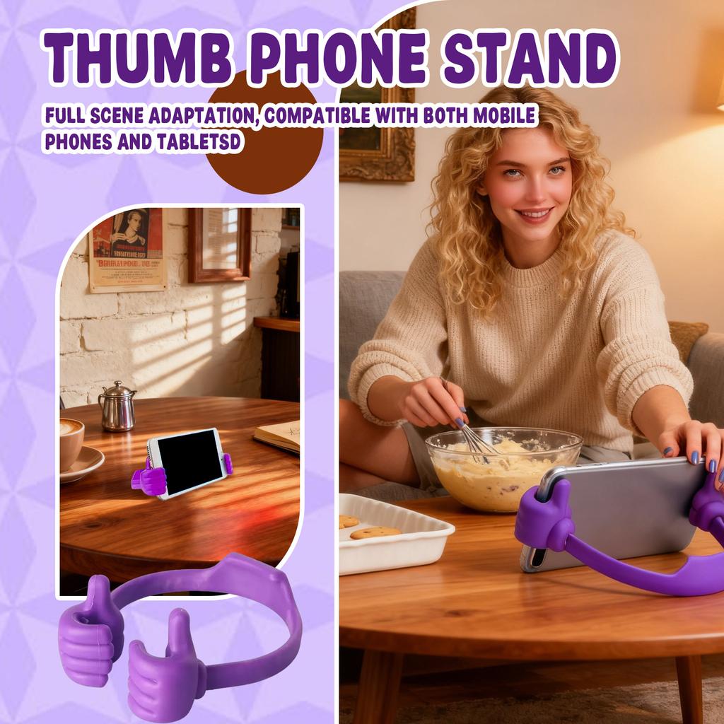 Držák na telefon s palcem, Vtipný držák na tablet - Stojan na displej tabletu, Držák pro upevnění smartphonu a tabletu, Stojan na tablet s palcem, Držák na mobilní telefon, Stojan na smartphone