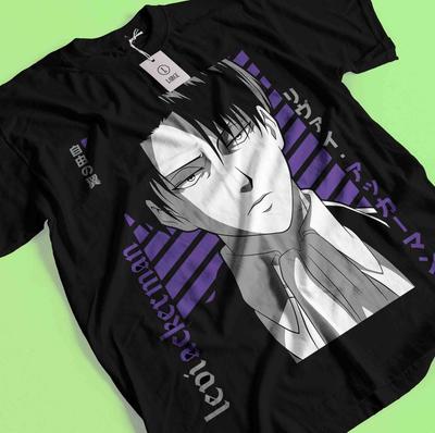 Attack On Titan Shirt Eren Mikasa Tshirt Levi T-Shirt AOT Erwin Hange Armin Tee