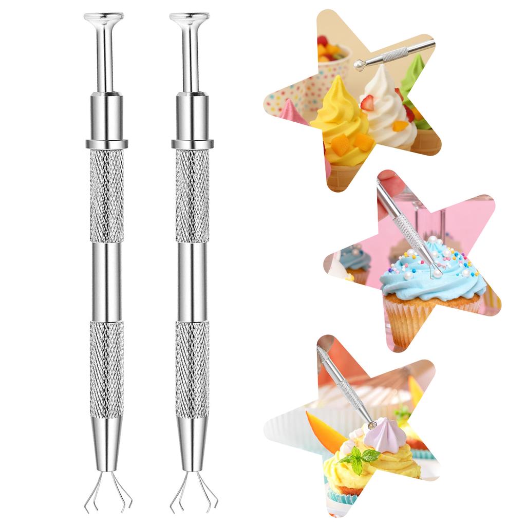 4-Claw Sugar Bead Picker Tool–Pearl Grabber for Baking Decorations,Perfect for Cakes,Cupcakes,Ice Cream&Candy Collector Tools