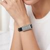 Gedi Women's Rectangle Quartz Watch - Black Crocodile Leather, Waterproof & Elegant for Daily Wear