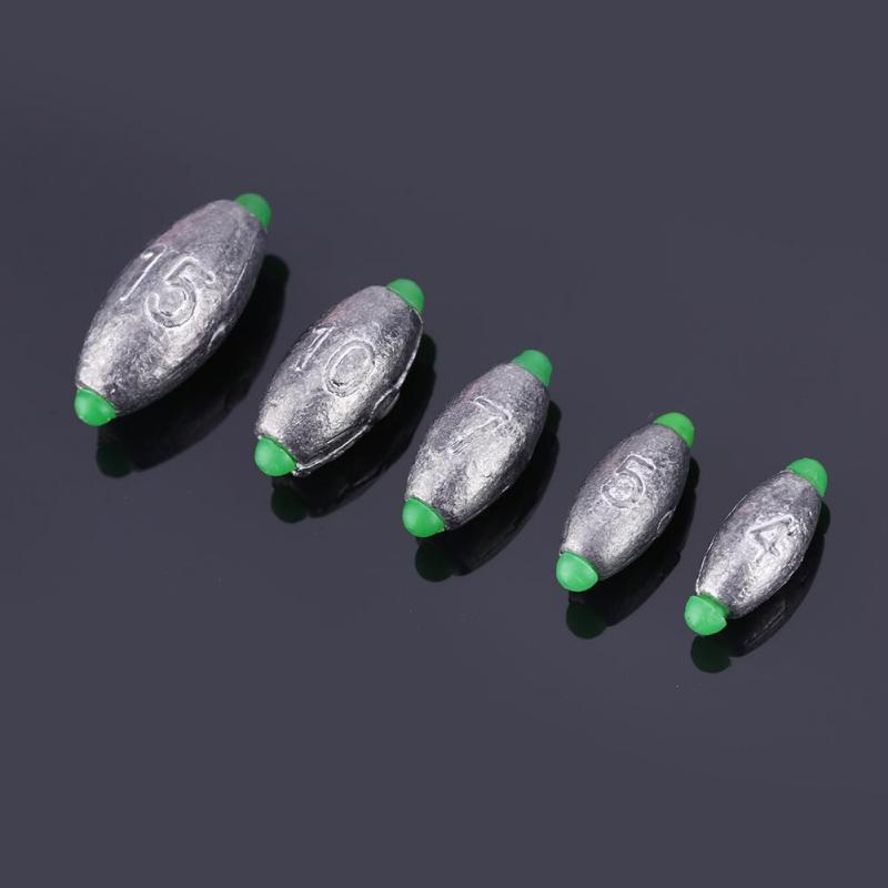 Buy 10pcs 5 Sizes Removable Split Lead Shot Sinkers Weights Fishing Sinker Tackle Kits at