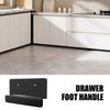 2Pcs Under Cabinet Foot Pull Handless Handle Garbage Drawer Foot Pull Handle for Full Overlay Cabinet Door Enduring