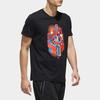 adidas T Shirts Men's Black Crew Neck Moderate Straight Fit DY8717