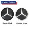 Hot Car Sticker LED Emblem Glossy Black Silver OE Style Front Grille Star Emblem For Mercedes Benz A/B/C/E/S/R/ML/SL-Class Borde