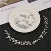 100pcs/lot White Round Real Aluminum Tube Wire Pipe Crimp Sleeves Sea Fishing Line Tube accessories