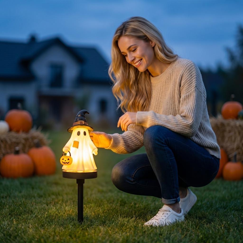 Halloween Outdoor Garden Lights for Patio Yard Decor - Halloween Decorative Lights for Outdoor Party