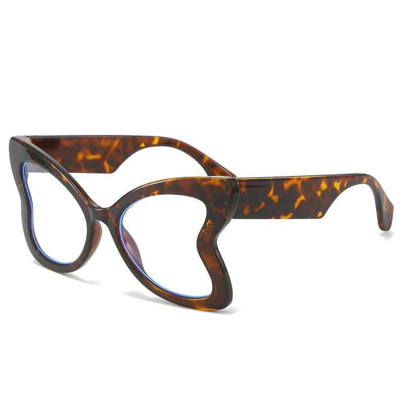Oversized Leopard Pink Butterfly Sunglasses Women For Men Stylish Luxurious Brand Style Designer Vintage Punk Ladies Big Frame Sun Eyeglasses