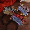 Letter Happy Birthday Headband Plastic Ball Children Birthday Hair Bands LED Light Hair Hoop  Girls