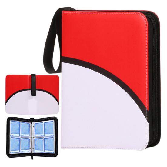 Desky na karty s 50 vyjímatelnými kapsami Velká kapacita Uzavírání na zip Lehké přenosné Desky na sbírku karet Držák na herní karty