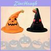 Cute Halloween Pumpkin Elf Hat For Dance Performance Party Yellow 30*30*40cm Black 30*30*40cm