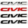 Metal 3D Car Stickers Side Fender Badge Rear Trunk Emblem Decal Styling for Honda CIVIC Logo 10th 11th 8th 2024 2023 Accessories