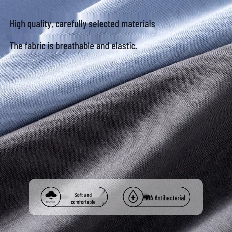 MiiOW Men's Class A Baby Cotton Antibacterial Boxer Briefs - 4-Pack