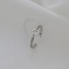 O-ring Women's Fashion Personality Light Luxury Niche Design Sense Simple Index Finger Ins Cold Wind Opening Ring Adjustable