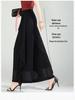 Pantaloni-Gonna Estivi in Chiffon a Vita Alta da Donna - Larghi, a Gamba Larga, Capo d'Abbigliamento Casual