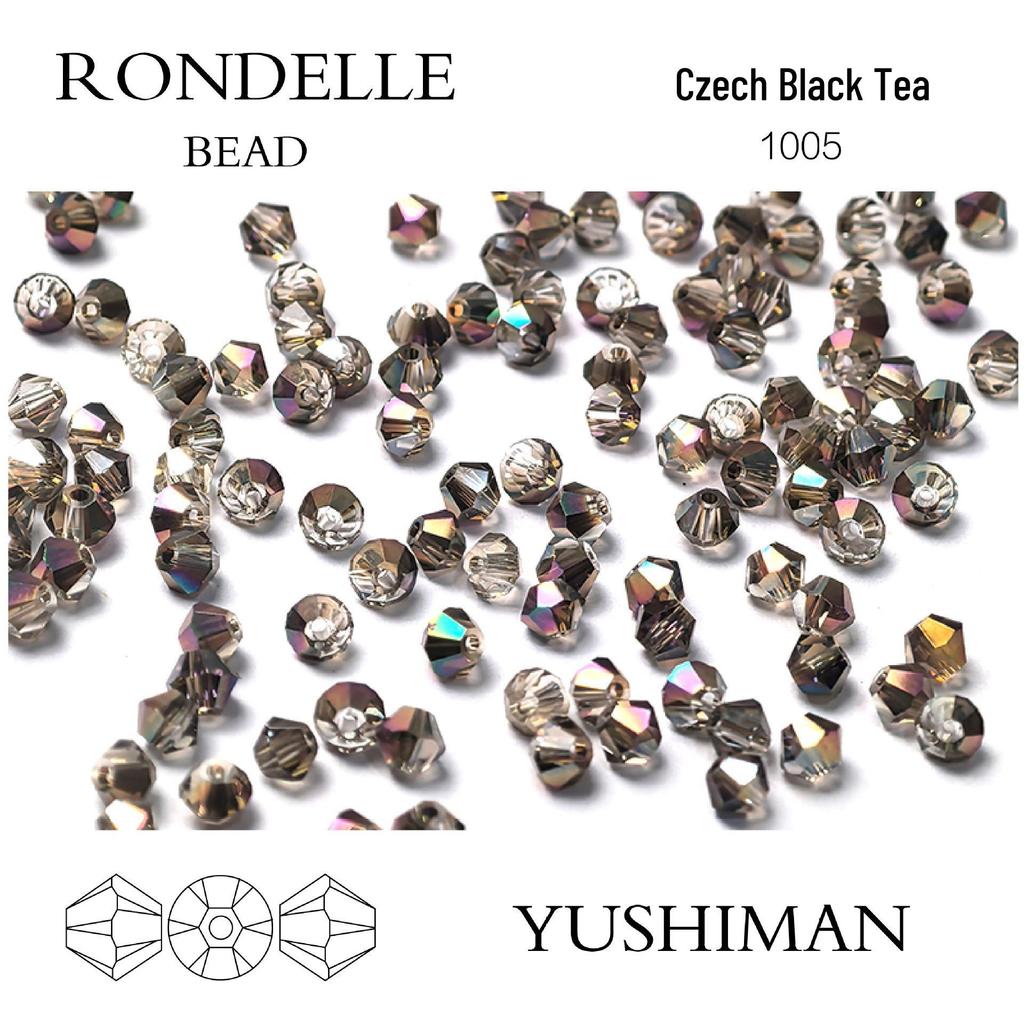 4mm Rhombus Beads - 200 Czech Quality Double Crimp Top Beads for DIY, Shuttle Weaving, and Embroidery