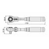 TONE Short Swivel Ratchet Handle (Hold Type) RH3VHS Drive Angle 9.5mm (3/8")